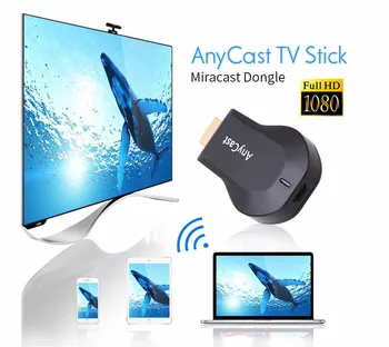 M2 TV Stick Anycast Plus Miracast Wireless 080P TV Stick Adaptor Wifi Display Oglinda Receptor Dongle pentru Ios Android