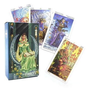 Roata An de Cărți de Tarot Jocuri de carti oracol citit soarta Pentru Familia Cadou de Petrecere de Joc Carte de Joc de Divertisment