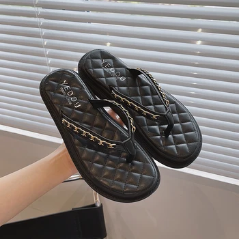 Papuci Casual, Pantofi Plat Pentru Femei Bej Cu Toc Sandale De Cauciuc Flip-Flops Slipers Femei Slide-Uri Low Lux Negru Hawaiian 2021 Suma