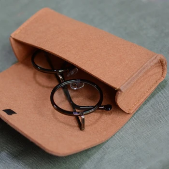 Toketorism Retro Simțit sac pentru ochelari Ultralight portabil cutie occhiali da talpa Super vintage ochelari de Soare accesorii B3