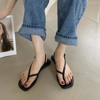 Vara Sandale pentru Femei de Moda Fund Plat de sex Feminin Clip Toe Pantofi în aer liber, Plaja Doamnelor Sandale Femei, sandale papuci flip-flops