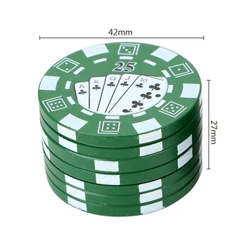 3-strat de jetoane de Poker Stil Spice Iarba Cutter Țigară Accesorii Gadget Tutun Tocat Planta Cutter Fumat Pipa Accesorii