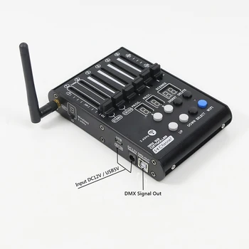 Portabil MINI Wireless DMX Consola de Divertisment la Domiciliu Mini DMX512 Etapă Efect de Lumină Controller Poate alimenta prin USB 5V Power Bank