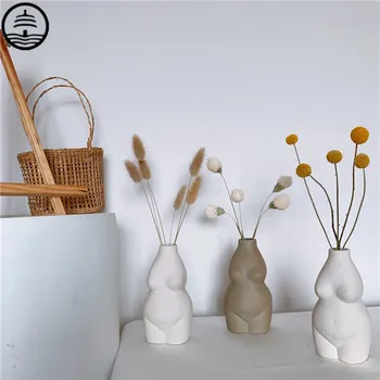 Bao Guang Ta Ceramica De Arta Corp Nud De Femeie Manualul De Masă Rezumat Vaza, Ghiveci De Flori Acasă Living Accesorii Vaza De Flori R5548