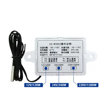 XH-W3002 W3002 AC 110V-220V DC24V DC12V Led Digital Termostat Termostat Controler de Temperatura Comutator de Control Metru