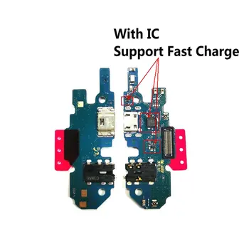 1BUC USB Port de Încărcare Conector Placa de Cablu Flex Cu Microfon Microfon Pentru Samsung A70 A60 A50S A50 A40 A30S A20 A30 A10S A10
