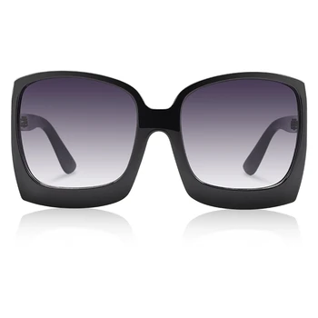 2021 noi ochelari de soare doamnelor supradimensionate pătrat negru retro în formă de T ochelari de soare pentru femei brand de lux umbra negru UV400 moda