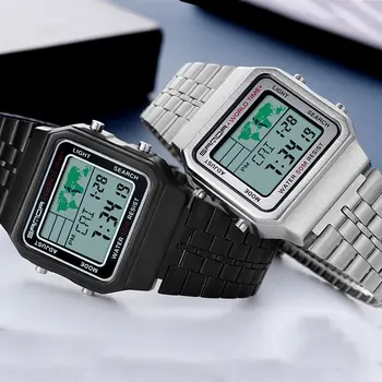 SANDA Digital Watchwrist a Crescut de Aur Ceasuri Barbati Top Brand de Lux cu LED rezistent la apa 50M Înot Masculin Sport Ceas Relogio Masculino