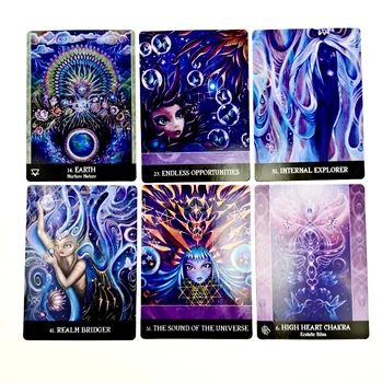 Dincolo de Lemuria Oracle Carte Tarot Card pentru Soarta Divinație Tarot limba engleză Joc de Bord pentru Adult cu PDF Pachet de Ghidare Cutie
