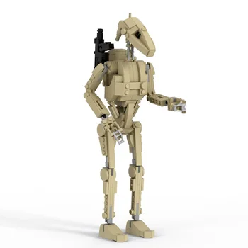 BuildMoc Stele Plan Figurile B1 Super Battle Droid MOC Filmul Warrior Roboți Armă Blocuri Caramizi Cifre Jucărie Pentru Copii