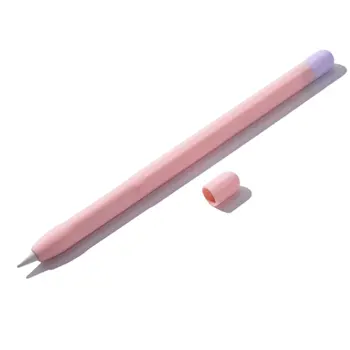 Stylus Capac de Silicon Caz Pen Pentru Apple Creion de Culoare de Potrivire Stylus Caz de Protecție Non-alunecare, Anti-toamna Capac Pen