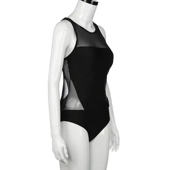 Costume de baie femei Costume de baie Nou Sexy Negru Tifon Backless Elastic Beachwear traje de baño купальники женские 2021#X4