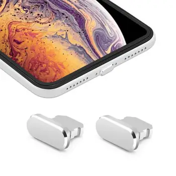 Praf de Acoperire din Aluminiu, Aliaj de Metale Portabil Anti Praf Încărcător Dock Plug Dop de Capac de Acoperire pentru iPhone 12 11 X XR Max 8 7 Plus
