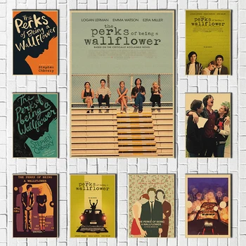 The Perks of being A Wallflower Film hârtie kraft Postere Si Printuri de Arta de Perete Poza Decor Decor Acasă