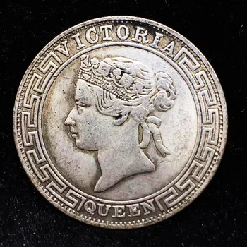 1867 Victoria, Regina China Hong Kong Argint Schimb Dolar Moneda Medalie Comemorativă Monede de colecție de monede Magice cadouri de Craciun