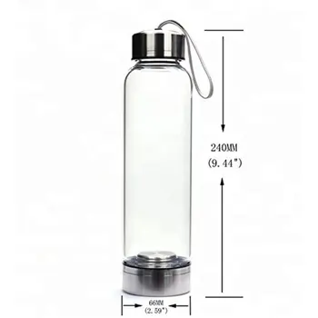 Naturale de Cuarț Piatră prețioasă Sticlă de Apă Rezistență la Temperatură Înaltă de Sticlă Direct Cană Drinkware cu Coarda de Vânzare Fierbinte