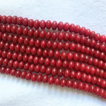 Noua Moda Farmece Roșu Natural Piatră de Calcedonie, jad-ul 5X8mm Abac Rondelle Margele Vrac Bijuterii Lady Accesorii 15inch B170