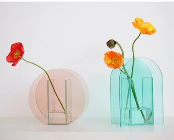 Acrilice Vaza De Flori Uscate Ghiveci De Flori Vaza Transparenta Creative Home Decor Acasă Decorare Camera De Zi