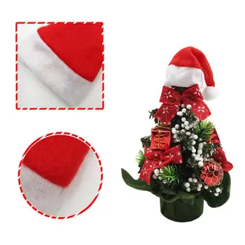 Mini Moș Crăciun Pălărie De Sticlă Cu Capac De Craciun Pentru Sticla De Vin Sac De Cadouri Xmas Decor De Crăciun Acasă Decoratiuni, Cadouri, Consumabile Partid
