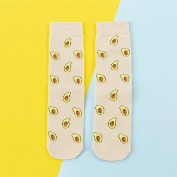 Femeile Fericite Șosete Amuzante De Arta De Imprimare Alimente Drăguț Cartofi Prajiti Banane, Oua Prajite Fursecuri Gogosi Bumbac Moda Harajuku Șosete Colorate