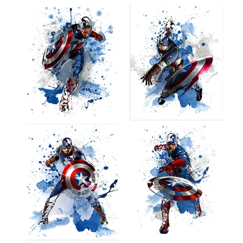 Marvel Avengers Poster super-Erou Anime Printuri Captain America Panza Pictura Wall Art Print Imagini Camera Copiilor Decor Acasă