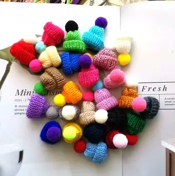 10buc Mixte Colorate Tricotate Mini Pălării DIY Ambarcațiuni de Cusut De Saci de Îmbrăcăminte coreeană Accesoriu Fierbinte de Vânzare Păpuși Mini Jucarii