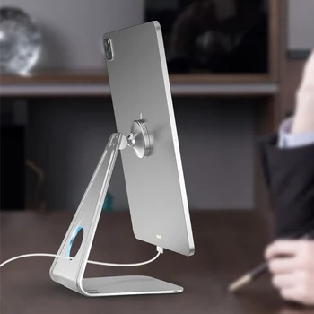 Desktop, Tablet Suport de Telefon Adsorbție Magnet Pentru iPad Suport de Metal Stand Birou Portul de Încărcare Pentru iPhone Samsung Video Live de Stand