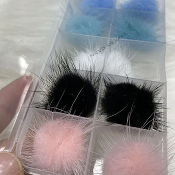 10buc/lot Nail Art Pom Pom Magnetic Blana Bile 3D Decoratiuni de Arta Unghiilor Salon de Manichiura Consumabile