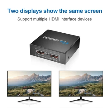 Fierbinte 1X2 HDMI Splitter Cu 1 Port pentru 2 HDMI Display Duplicat/Oglindă USB Alimentat Splitter (Unul de Intrare la Două Ieșiri)