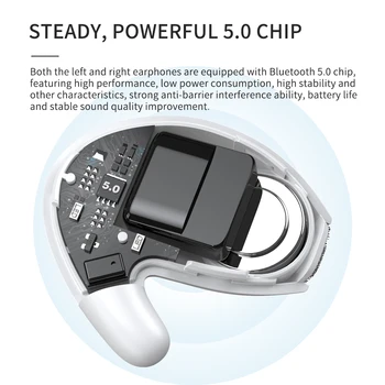 J90 Wireless Bluetooth 5.0 Căști 9D Sunet Stereo Căști Sport în aer liber rezistent la apa Căști de Reducere a Zgomotului Căști Cu Microfon