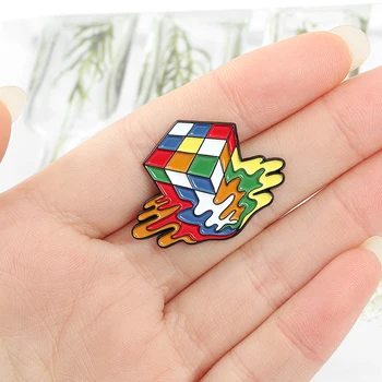 Melty Cub Email Pin Personalizat de Jucărie Colorat Brosa Sac de Haine Pin Rever Insigna de Desene animate Bijuterii Cadouri pentru Copii buni Prieteni