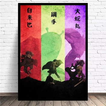 Ninja Uchiha Sasuke Tablou Canvas Tablou Modern Arta de Perete HD Imprimare Poster Anime Modular Nordic Living Home Decor