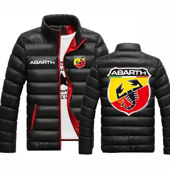 2020 ABARTH Personalizate din Bumbac pentru Bărbați Confortabil Cald Iarna jachete de Culoare Solidă Imprimate cu Fermoar Paltoane Hanorace Facultate