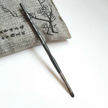 1 buc mic Detaliu anticearcan pensule de Machiaj P15 fard de pleoape Make-up perie acoperi măști fard de Ochi cosmetice instrument par sintetic