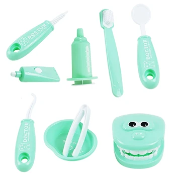 9/Set Copii Medic Dentist Tool Kit Preșcolar Călătorie Partid Jucărie pentru Copilul