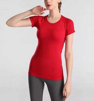 Cu mânecă scurtă pentru femei de vară de moda all-meci casual top de bumbac T-shirt, cu largi decolteu rotund la exterior, subțire și subțire