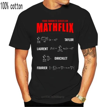 Bumbac O De Gât Personalizate Imprimate Tricou Barbati Tricou Mathflix Matematica Femei T Shirt