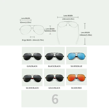 PCS Bărbați Vintage Aluminiu Polarizat ochelari de Soare Brand Clasic de ochelari de Soare de Acoperire Lentile de Conducere Ochelari Pentru Barbati/Femei Îmbunătățită TAC