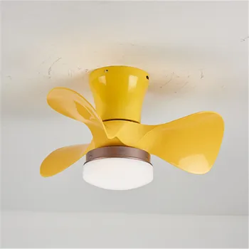 Fan Lumină Dormitor Ventilator Lampa Living Fan lumină Birou, Ventilator lumină Modernă, Ventilator lampa 110V-220V