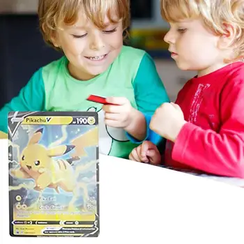 120Pcs Pokemon Set Carte de Joc de Desene animate Carte de Copii GX Carduri de Tranzacționare cu 85v+25vmax+9enegy+1 antrenor de pokemoni
