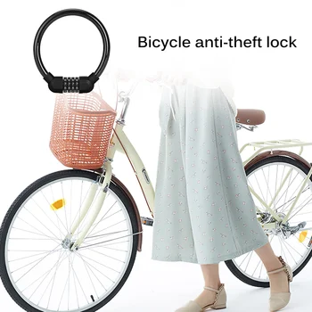 Cifre Lanț De Bicicletă De Blocare Anti-Furt, Anti-Tăiere Oțel Aliat Motocicleta Ciclu De Biciclete Cablu Cod De Blocare Parola Accesorii Pentru Biciclete