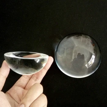 Clar De Cristal De Sticlă Jumătate De Minge De Vindecare Sfera Fotografie Recuzită Cadouri Cristal Artificial Decorativ Bile