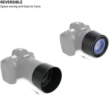 JJC ET-77 parasolar pentru Canon RF 85mm F2 Macro STM ESTE obiectivul pe EOS R6 R5 RP R Ra C70 Camera, se Potrivesc cu Filtru 67mm & 67mm Capac Obiectiv