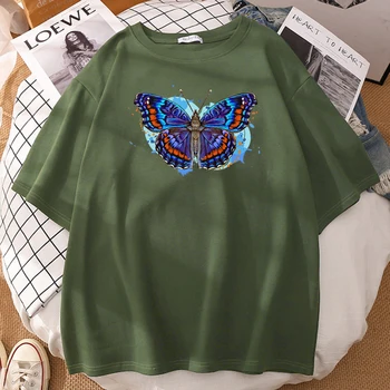 Aripi de Fluture tricouri Supradimensionate Om e Liber Casual Tricou Maneca Scurta de Vara Noi Harajuku Grafice de sex Masculin Grafic T Shirt