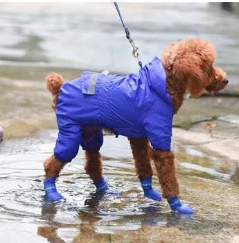 Câine de companie Ploaie Pantofi Anti-Alunecare, rezistent la apa Cat de Pantofi Cizme de Cauciuc pentru chihuahua în aer liber, Încălțăminte, Șosete zapatos perro sapato cachorro