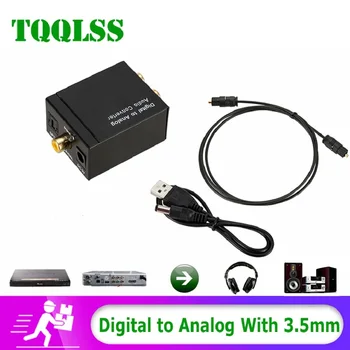 AUX de 3,5 MM Amplificatorul DAC USB Digital Optic Fiber to Analog Converter Audio RCA L/R, Ieșire SPDIF Digital Stereo Audio Adapter