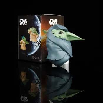 6pcs/set Star Wars Yoda Copilul de Acțiune Figura Jucării Yoda Maestru Mandalorian Păpuși Cadouri pentru Copii de 5-8cm