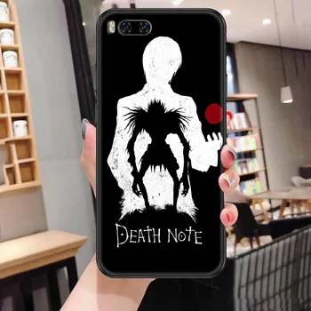 Anime Death Note caz de Telefon Pentru Xiaomi Mi Max Nota 3 A2 A3 8 9 9M 10 Pro Lite Ultra black art înapoi pictura mobil capac de silicon