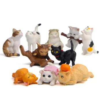 10buc/set Drăguț Amuzant Pisica Figura Pisica Minunat Creative Decor Acasă Acțiuni de Colectare a & Jucărie Cifre Cadou pentru Prieteni