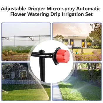 Dripper reglabil Micro-pulverizare Automată Flori Dispozitivul de Udare prin Picurare Irigare Set Ghiveci Gradina de Irigare Aspersoare